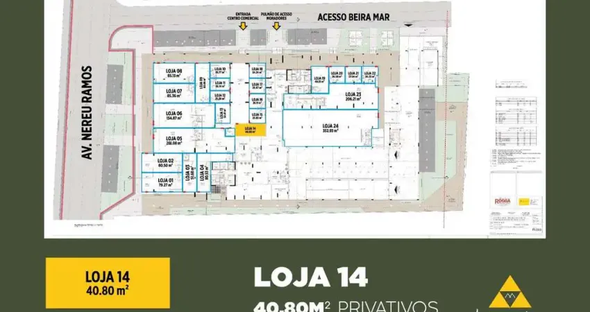 Sala comercial à venda na Avenida Nereu Ramos, Itacolomi, Balneário Piçarras