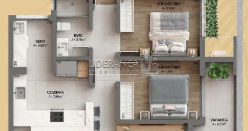 Apartamento com 3 quartos à venda na Estrada Haroldo Soares Glavan, --, Cacupé, Florianópolis