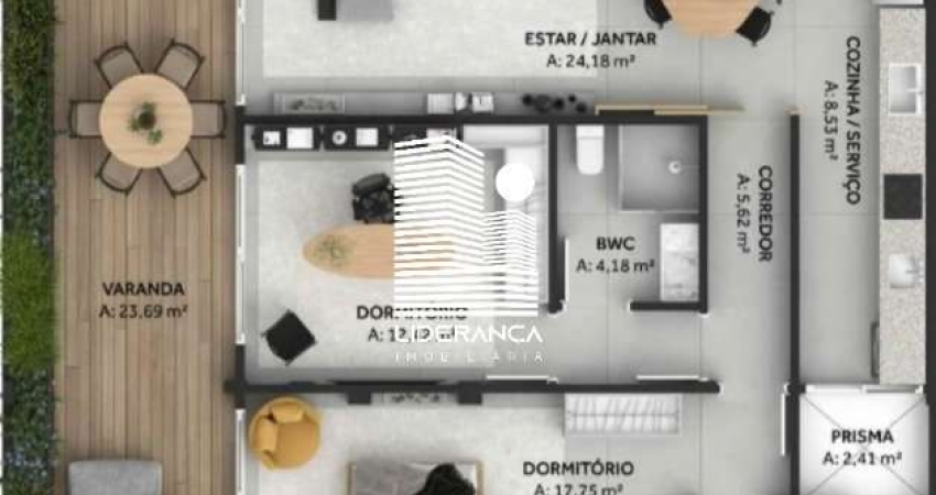 Apartamento com 2 quartos à venda na Estrada Haroldo Soares Glavan, --, Cacupé, Florianópolis