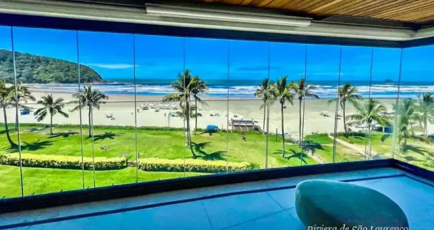 Apartamento na riviera de sao lourenço frente ao mar com 208m2