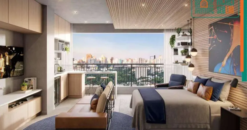 Apto a venda no Butantã, São Paulo.SP, com 35,71 m², 1 dorm, lazer completo, 650m do metrô Butantã.