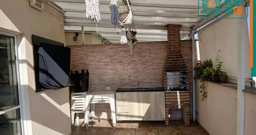 Cobertura Duplex a venda no Novo Osasaco, Osasco, SP, com 90m² de área construída, 3 dormitórios, sendo 1 suíte, sala, garagem 1 auto.