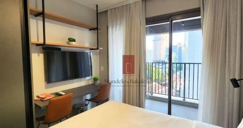 Apartamento com 1 quartos para alugar, 27 m² por r$ 4.000/mês - barra funda