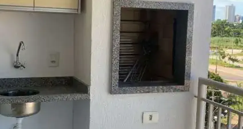 Ed garden monte líbano mobiliado com 69m², 3 quartos, sacada com churrasqueira!