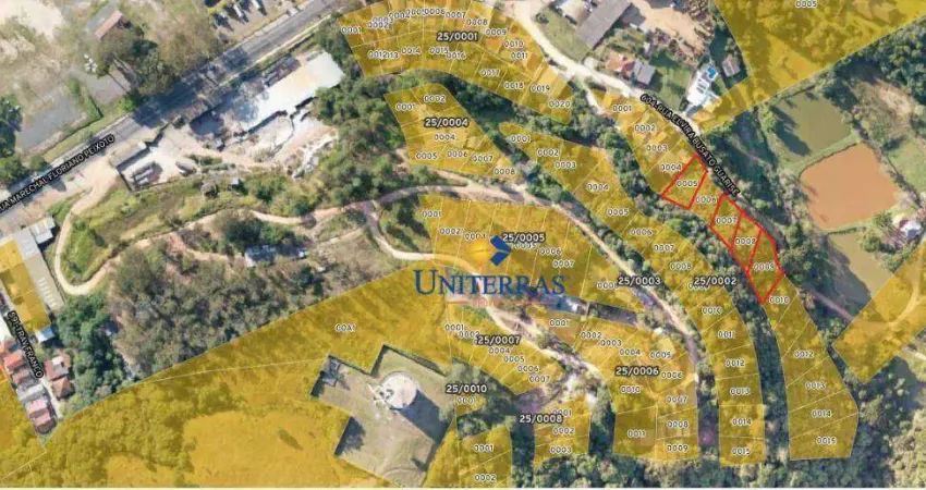 Terreno à venda, 367m² a 529m² por r$ 80.000 - centro - colombo/pr