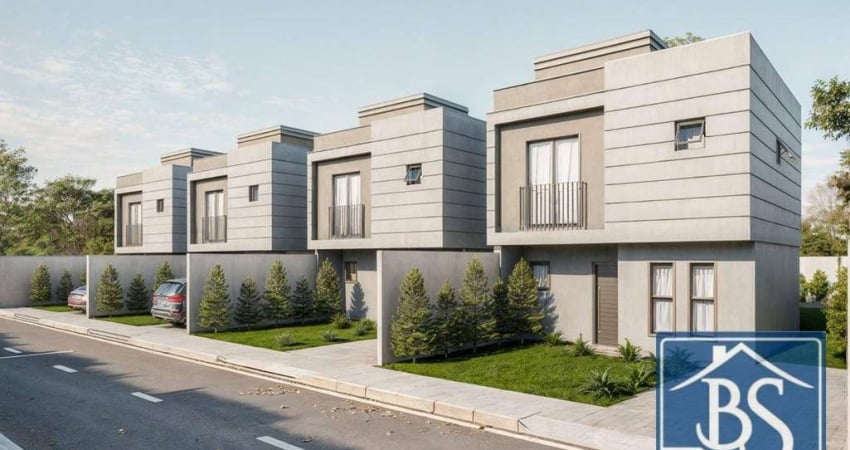Sobrado com 3 dormitórios à venda, 75 m² por R$ 413.900,00 - Guaraituba - Colombo/PR