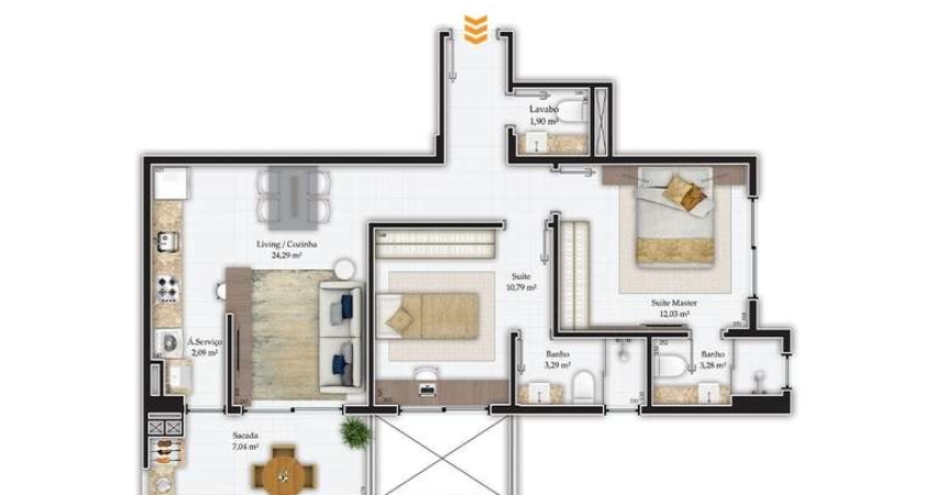 Apartamento com 2 quartos à venda na Rodovia Admar Gonzaga, 1669, Itacorubi, Florianópolis