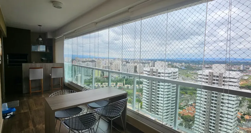 Lindo apartamento com  sacada gourmet e 3 suítes - ótima localização,  com fácil acesso a rod. dutra e 5 minutos do shopping colinas