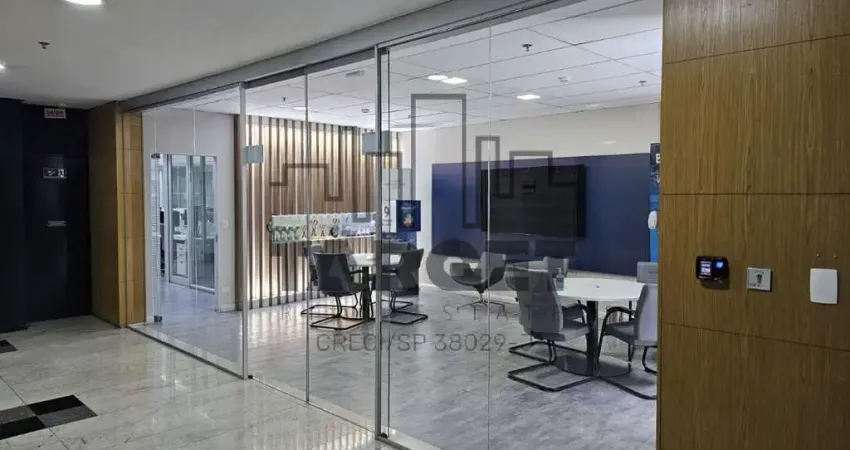 Locação de conjunto comercial mobiliado na berrini com 662m²