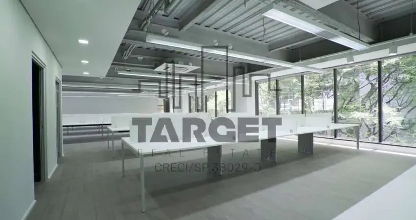 Escritório semi-mobiliado de 4.040,00 m² na faria lima em edifício aaa