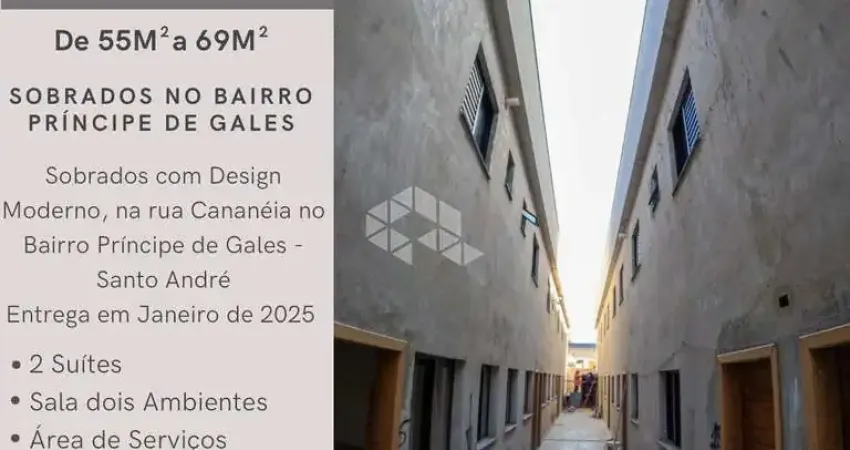 SOBRADO NOVO COM SUÍTES - PRÍNCIPE DE GALES, SANTO ANDRÉ