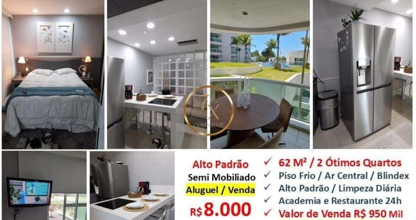Flat com 2 quartos para alugar na Avenida Lúcio Costa, Barra da Tijuca, Rio de Janeiro