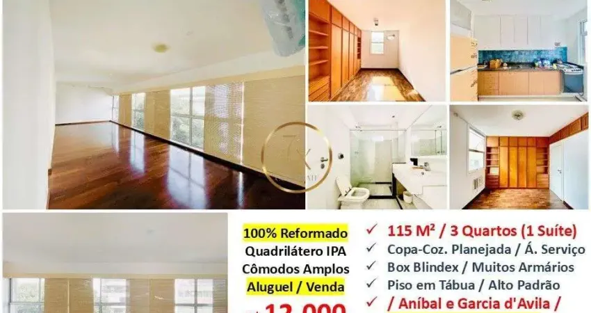 Apartamento com 3 quartos para alugar em Ipanema, Rio de Janeiro 