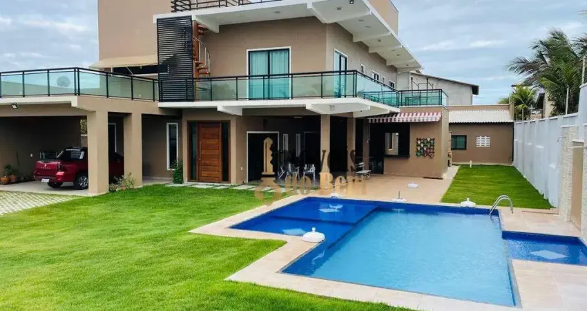Casa com 4 dormitórios à venda, 400 m² por r$ 2.300.000,00 - caponga - cascavel/ce