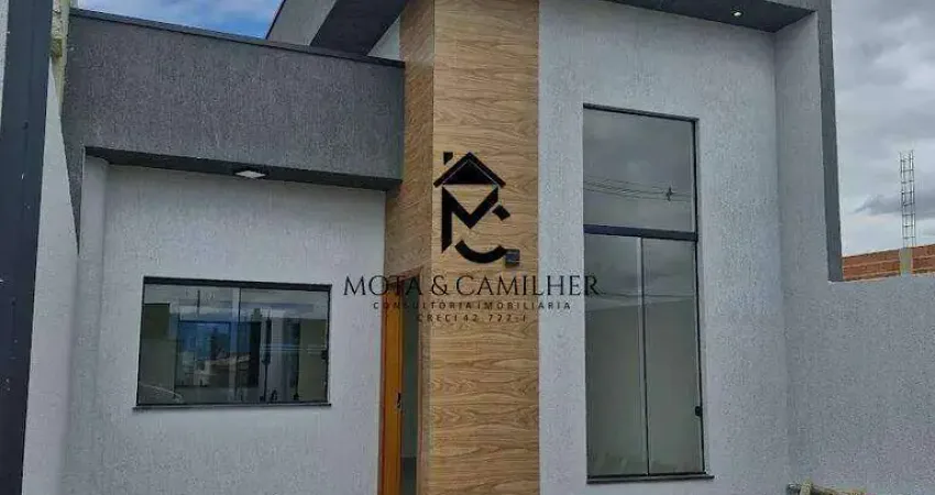 Casa terrea a venda com 2 dorm sendo um suite, churrasqueira e quintal.