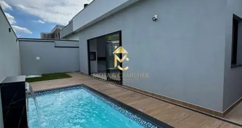 Vendo maravilhosa casa térrea com piscina em condomínio fechado.