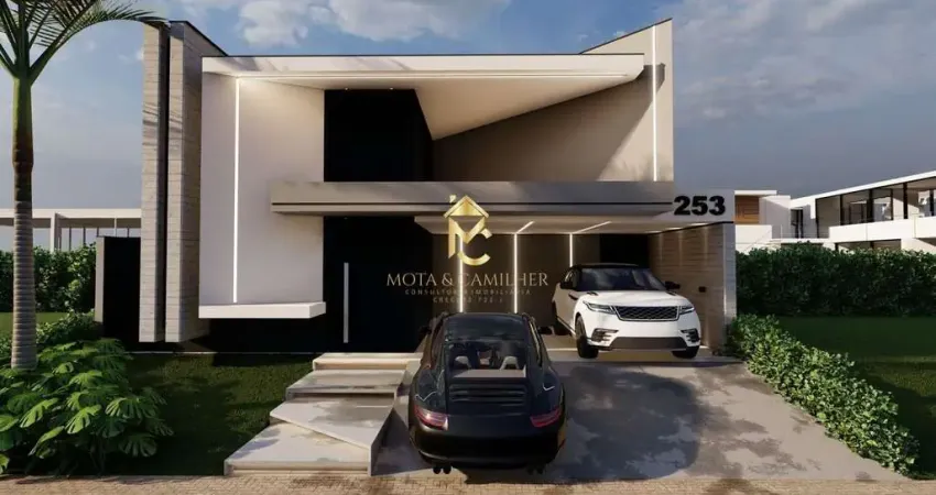 Linda casa térrea recém construída em condomínio fechado