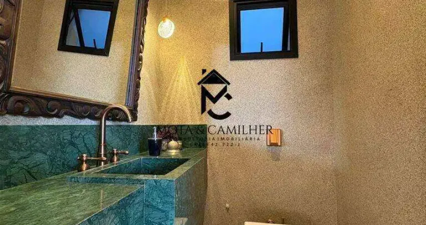 Casa térrea com 3 suítes e linda área gourmet à venda em condomínio