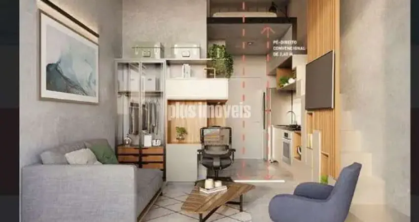 Studio Moderno na Planta com Mezanino - Ao Lado do Metrô Santa Cruz
