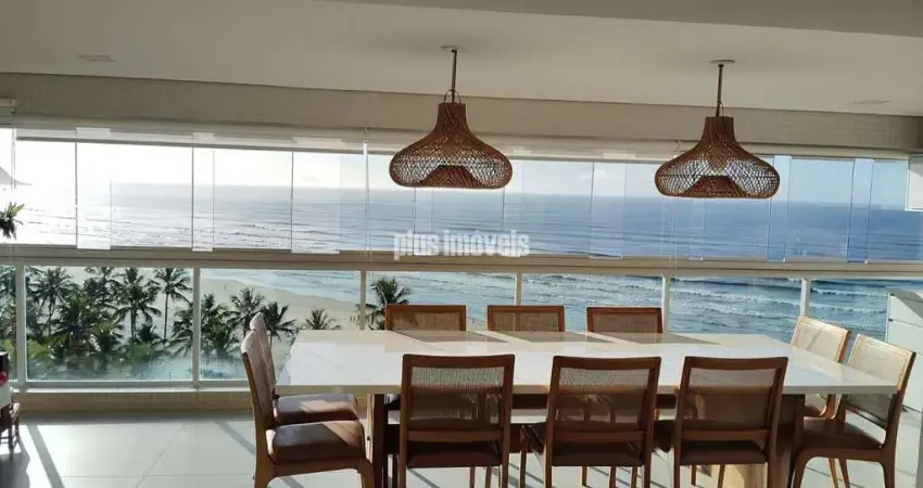 COBERTURA RIVIEIRA DE SÃO LOURENÇO, DE FRENTE PARA A PRAIA,VISTA DESLUMBRANTE  MOBILIADA.