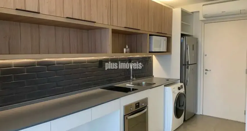 STUDIO 1 VAGA - 27m²  MOBILIADO - iptu 2025