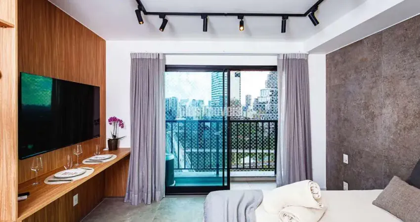 Pinheiros! studio mobiliado! prédio novo! ótimo investimento!
