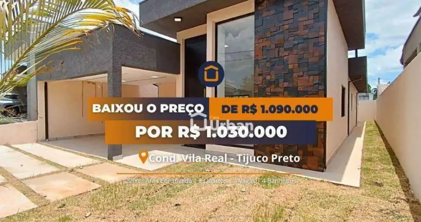 Casa com 3 dormitórios à venda, 220 m² por R$ 1.030.000,00 - Tijuco Preto - Vargem Grande Paulista/SP