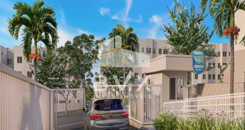Ótimo apartamento, Condomínio CONQUISTA VILLA ACQUA, 41 m², 1 vaga, clube de lazer, Zona Norte, Sorocaba-SP. Opção de Garden