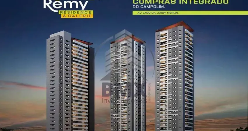 Venda SAINT REMY RESIDENCE E GALERIE, Const. PLANETA, c/ Centro de Compras Integrado, 74 m², 2 dorm (2 suítes), 1 vaga, Campolim, Sorocaba