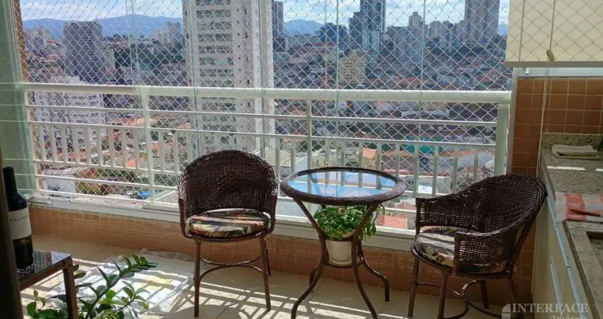 Apto à venda com 60 m2, 2 quartos sendo 1 suíte, sala de estar para 2 ambientes, sacada envidraçada