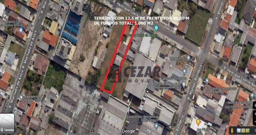 Terreno à venda, 1000 m² por r$ 950.000,00 - núcleo colonial de pinhais - pinhais/pr