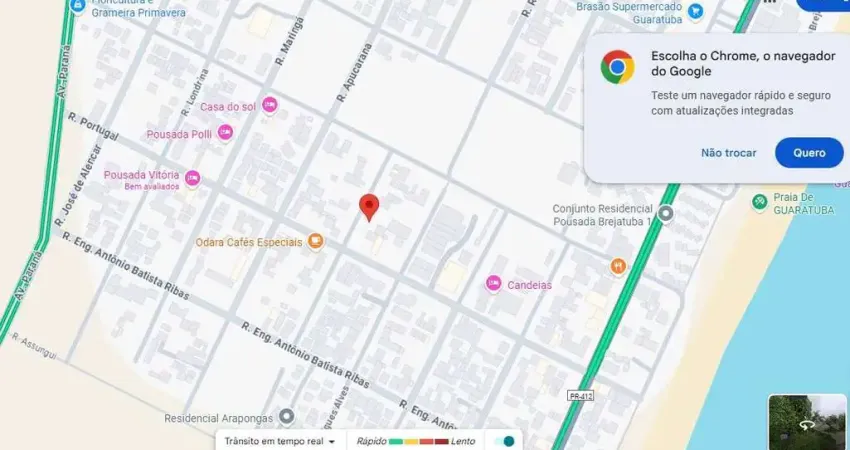 Terreno à venda há 10 minutos da praia, 360 m² por R$ 390.000 - Brejatuba - Guaratuba/PR