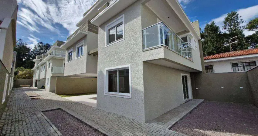 Sobrado em condomínio com 4 dormitórios para alugar, 259 m² por r$ 7.000/mês - bacacheri - curitiba/pr