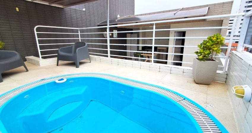 OPORTUNIDADE Cobertura duplex MOBILIADA com piscina privativa Tambauzinho. Próx Espaço Cultural