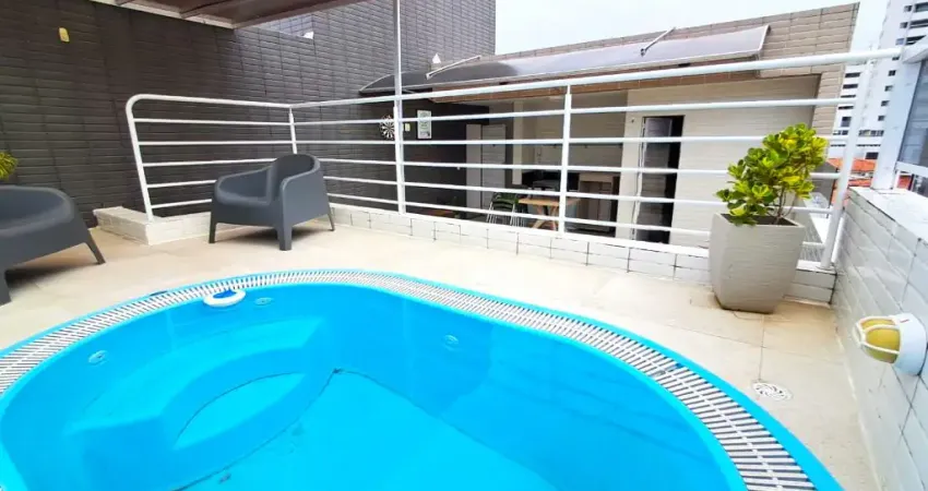 OPORTUNIDADE Cobertura duplex MOBILIADA com piscina privativa Tambauzinho. Próx Espaço Cultural
