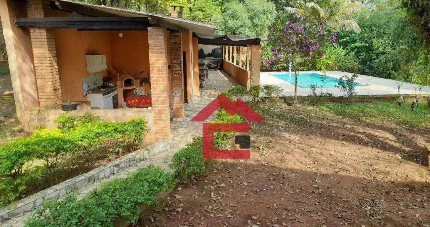 Chácara com 4 dormitórios à venda, 5000 m² por r$ 950.000,00 - mombaça - são roque/sp