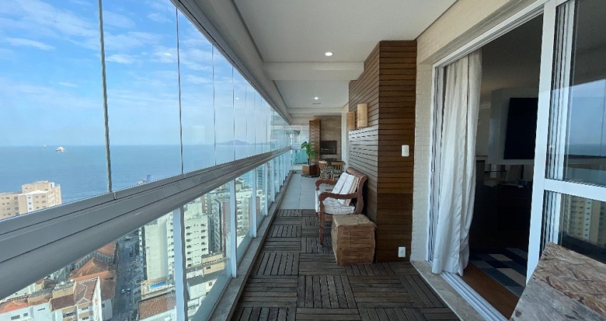 Apartamento 3 dormitórios, escritório, 194 m² , varanda gourmet, vista mar no Embaré!