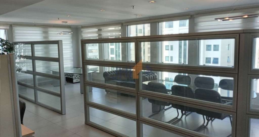 Conjunto comercial mobiliado, com 67 m² com quatro sala para locação