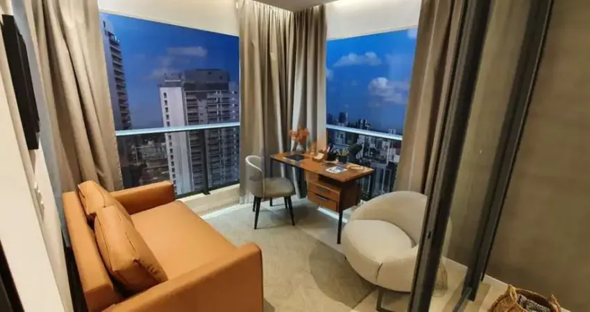 Studio mobiliado para alugar, 43m², vaga , lazer completo e próximo do metro