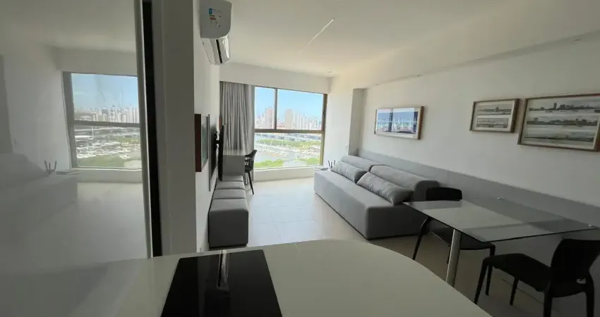 Apartamento tipo flat, 40 m² com 1 quarto situado no cais josé estelita em recife