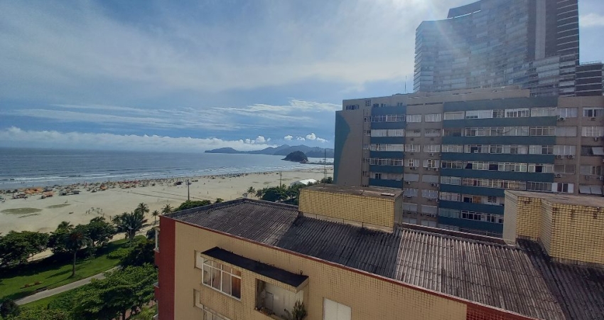Apartamento vista mar, 3 quartos, 1 suíte, 1 vaga, Pompéia - Santos/SP