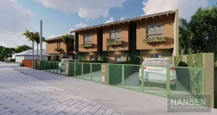 Sobrado com 2 suítes à venda, 66 m² por r$ 397.980 - ubatuba - são francisco do sul/sc