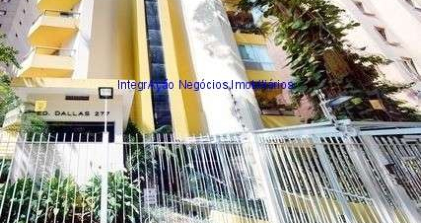Apartamento 35m², 01 dormitório, 01 banheiro e 01 vaga de garagem.  Condomínio com segurança, portaria, piscina, academia, salão de festas