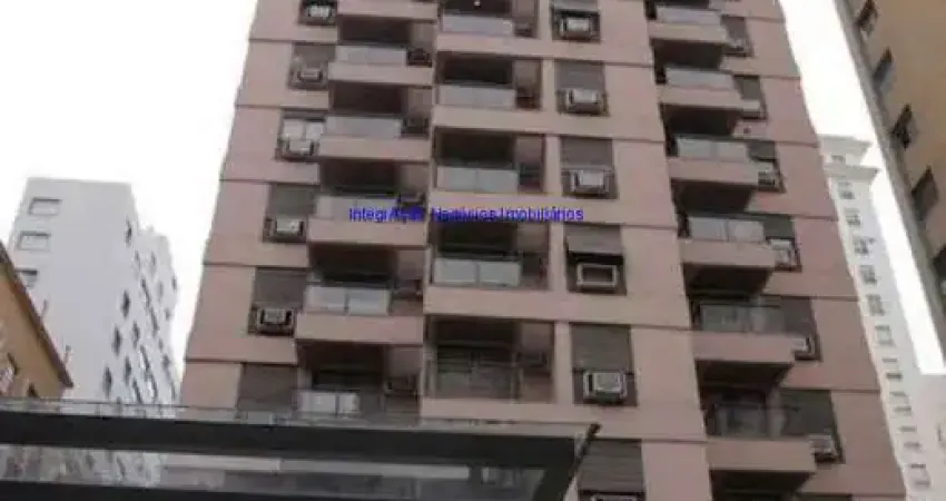 Apartamento Flat 42m², 01 dormitório, 01 banheiro e 01 vaga de garagem.  Condomínio com Segurança, Portaria, Piscina, Sala de ginástica