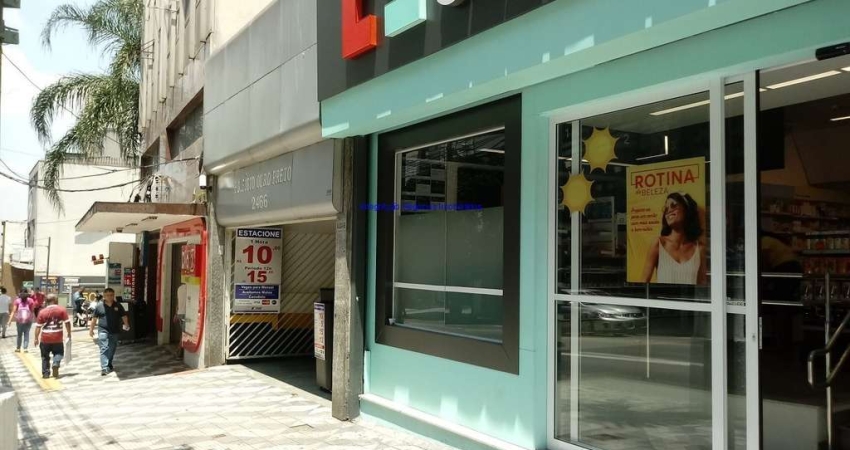 Conjunto Comercial 43m², 02 salas , 01 banheiro e 01 vaga na garagem.   Condomínio com recepção.  Excelente localização