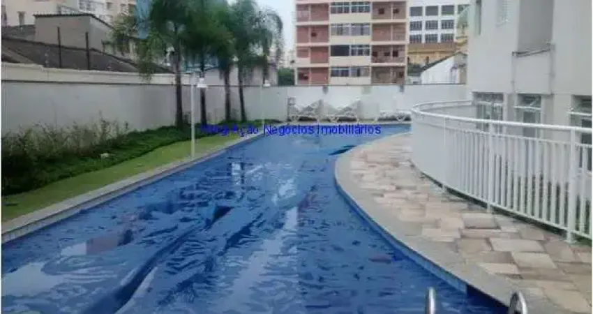 Apartamento 49m², 02 dormitórios, 02 banheiros e 01 vaga na garagem. Possui sacada.  Condomínio com portaria 24hrs, piscina, academia e salão de festa