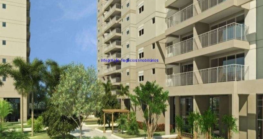 Apartamento 132m², 03 dormitórios (sendo 02 suítes), 03 banheiros e 02 vagas na garagem.  Condomínio com Segurança, Portaria, Academia, Churrasqueira,