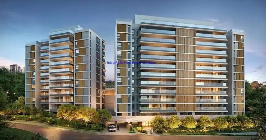 Apartamento 277m², 04 dormitórios (sendo suítes), 05 banheiros e 03 vagas de garagem; (Fotos ilustrativas).  Condomínio com portaria, segurança