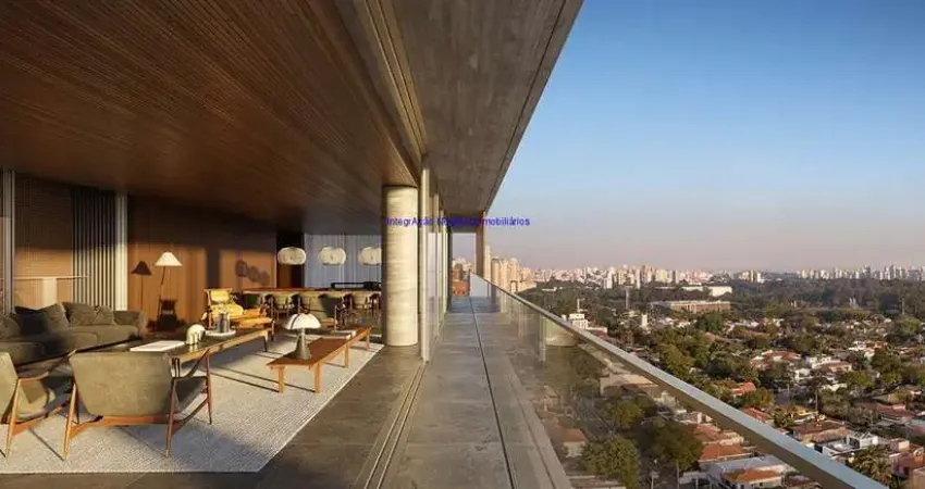Apartamento 403,36m², 04 dormitórios (sendo suítes), 06 banheiros e 05 vagas de garagem. (Fotos ilustrativas, entrega prevista para Janeiro/2025).