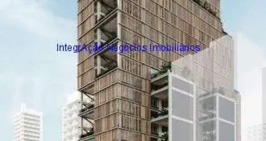 Apartamento 54m², 01 dormitório, 01 banheiro e 01 vaga de garagem; (Fotos ilustrativas).  Condomínio com portaria, segurança, academia